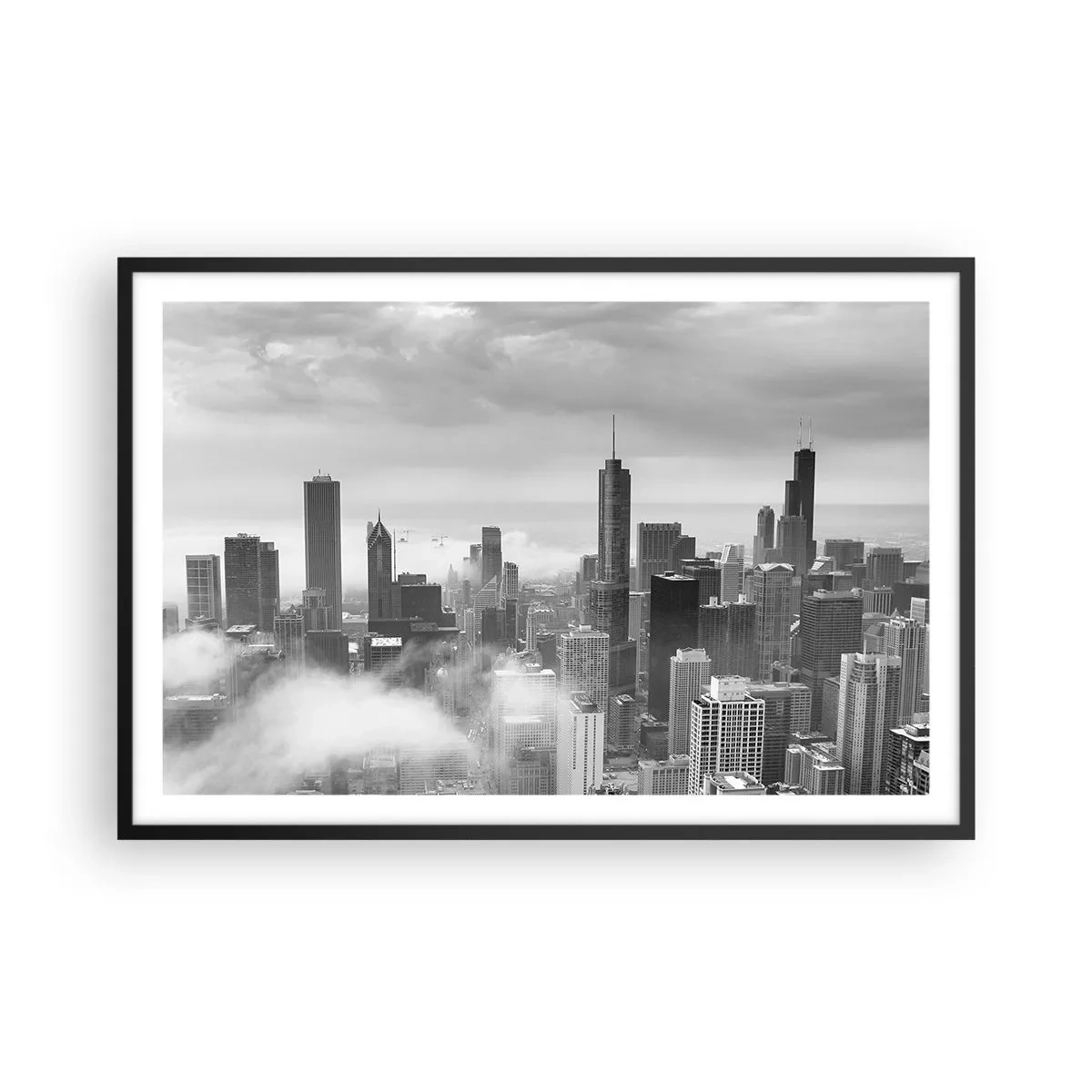 Plakat i sort ramme - Amerikansk landskab - 91x61 cm