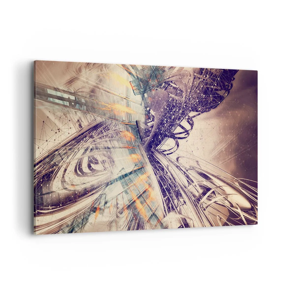 Lærredstryk - Billede på lærred - I stor hast - 120x80 cm