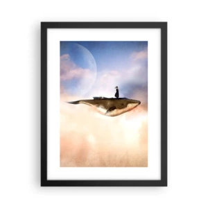 Plakat i sort ramme - En surrealistisk rejse - 30x40 cm