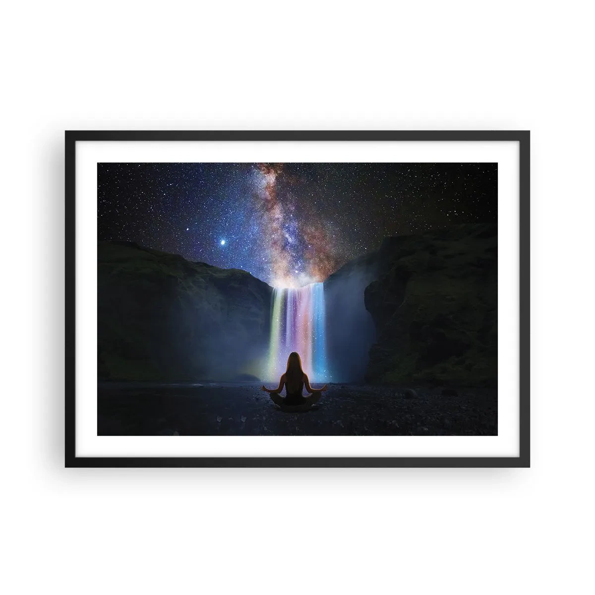 Plakat i sort ramme - Absolut harmoni - 70x50 cm