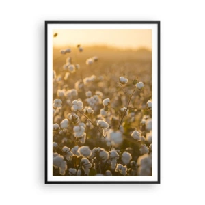 Plakat i sort ramme - Et luftigt felt - 70x100 cm
