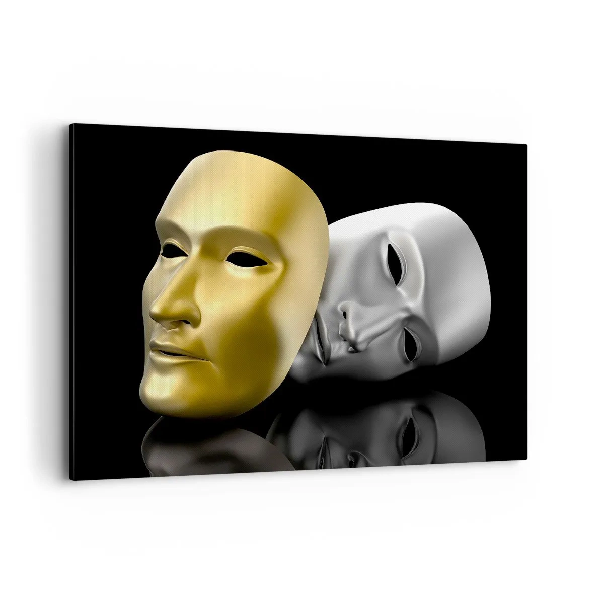 Lærredstryk - Billede på lærred - Livet er teater - 100x70 cm