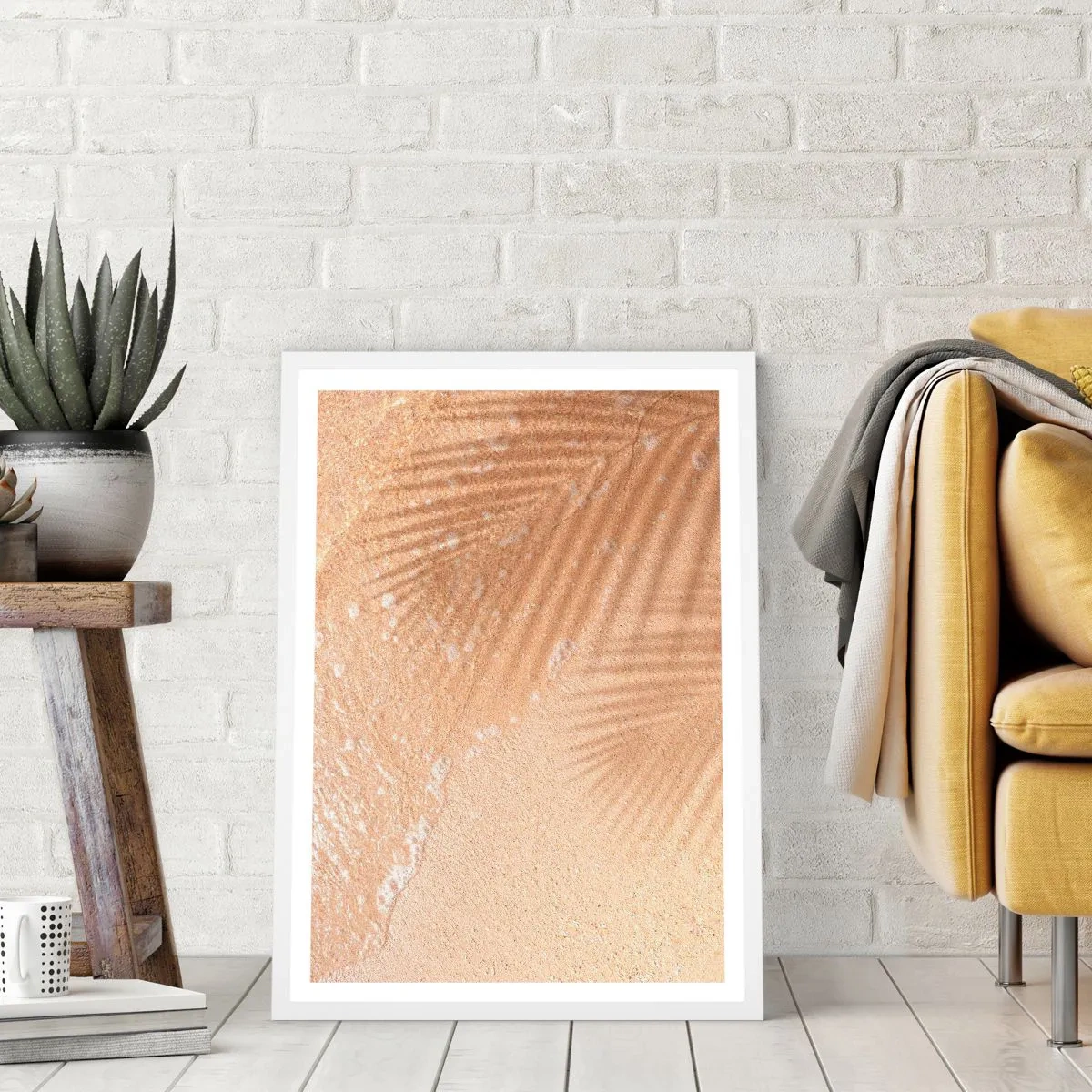 Plakat i hvid ramme - Skyggen af en varm sommer - 30x40 cm