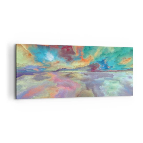 Lærredstryk - Billede på lærred - To himle - 100x40 cm
