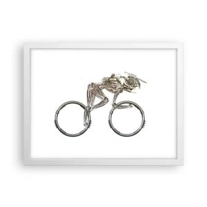 Plakat i hvid ramme - En fantastisk maskine - 40x30 cm