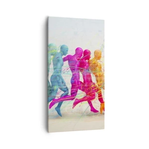 Lærredstryk - Billede på lærred - Harmoni i bevægelse - 55x100 cm