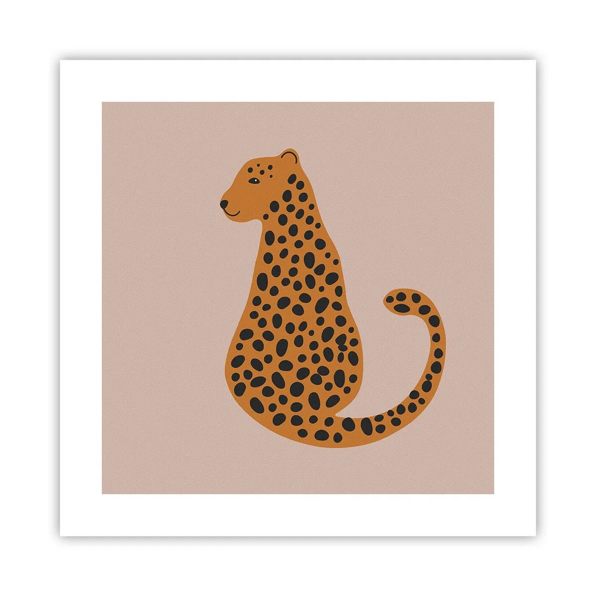 Plakat - Leopardprint er et moderigtigt mønster - 40x40 cm