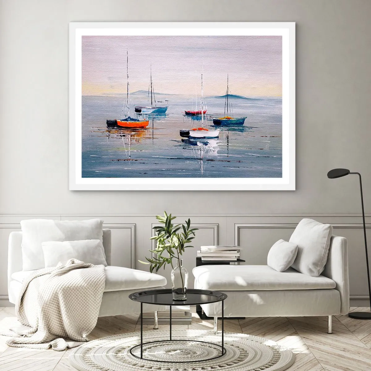 Plakat i hvid ramme - Et velfortjent hvil - 40x30 cm