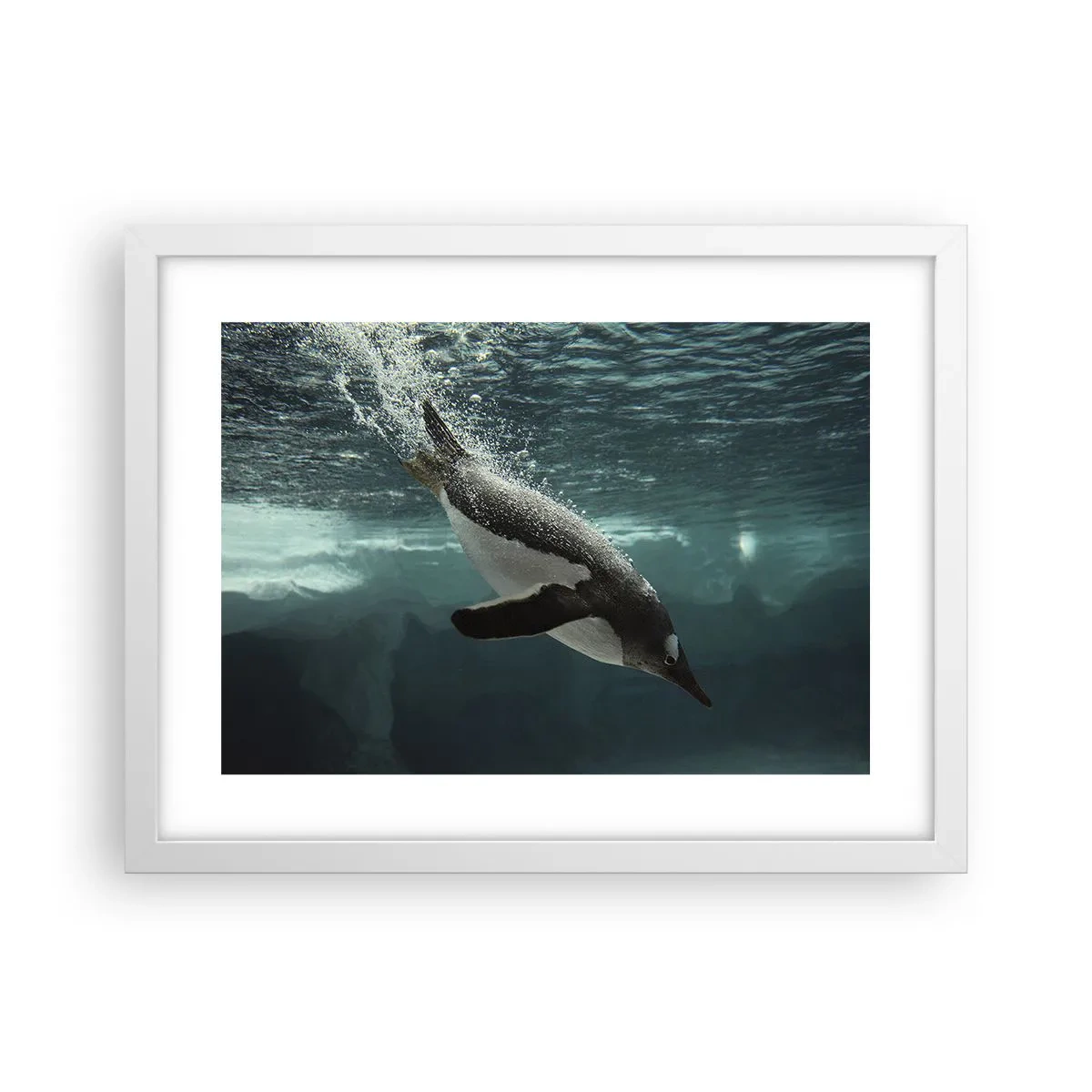 Plakat i hvid ramme - Velkommen til min verden - 40x30 cm