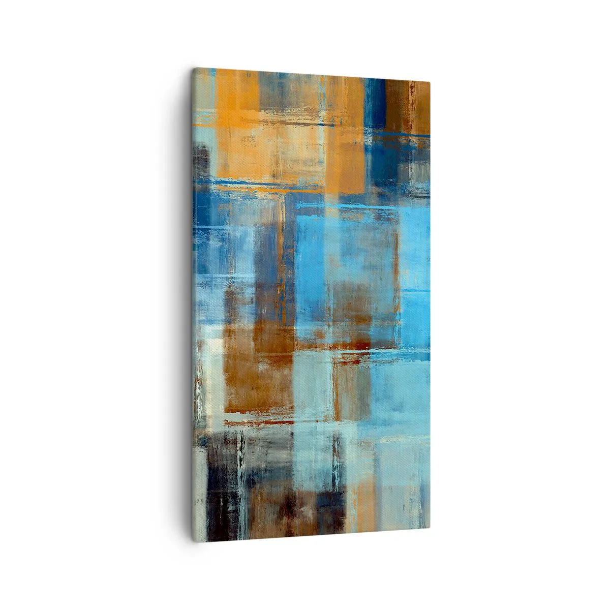 Lærredstryk - Billede på lærred - Gennem det blå slør - 45x80 cm
