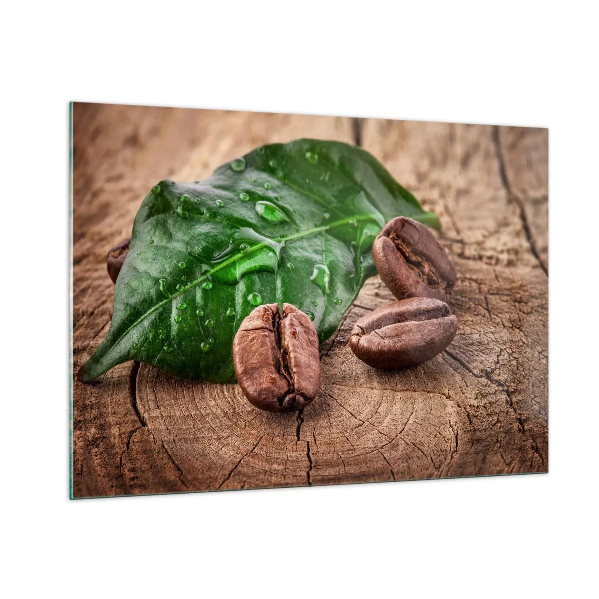 Billede på glas - Den sandeste og sorteste - 100x70 cm