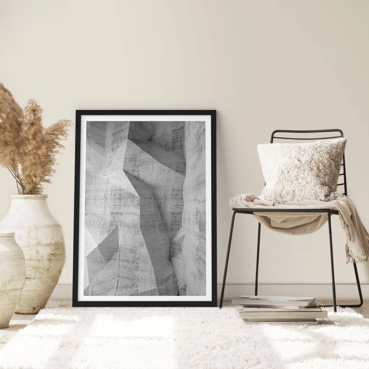 Plakat i sort ramme - En ægte udfordring - 40x50 cm