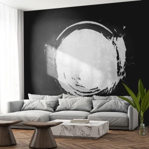 Fototapet Premium Sand - Den gode vej ud - Hjul, Planet, Måne - 200x140 cm