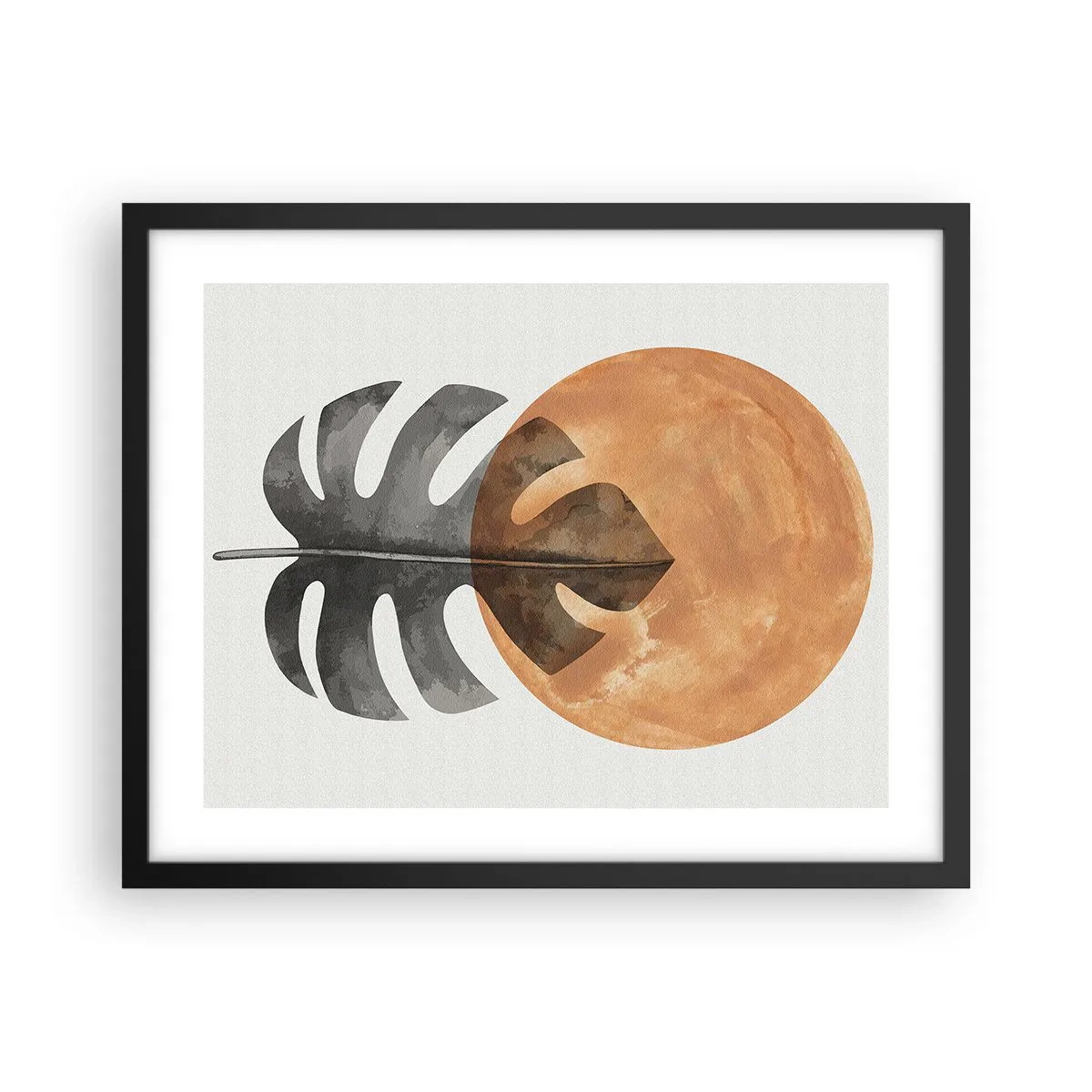 Plakat i sort ramme - Altid solen - 50x40 cm