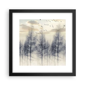 Plakat i sort ramme - Skovånder - 30x30 cm