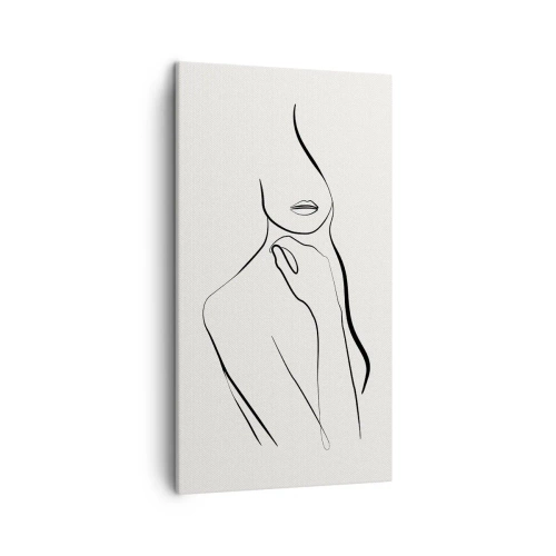 Lærredstryk - Billede på lærred - Bølge af melankoli - 45x80 cm