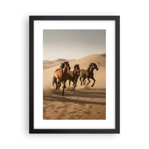 Plakat i sort ramme - Fri som vinden - 30x40 cm