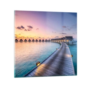 Billede på glas - Ferie - tilbage til kilden - 60x60 cm