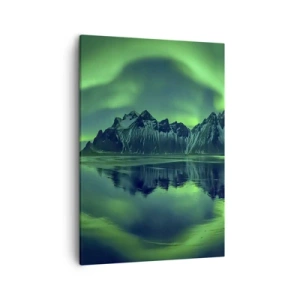 Lærredstryk - Billede på lærred - I auroraens arme - 50x70 cm