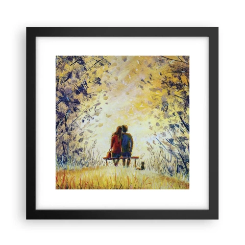 Plakat i sort ramme - Et magisk øjeblik - 30x30 cm