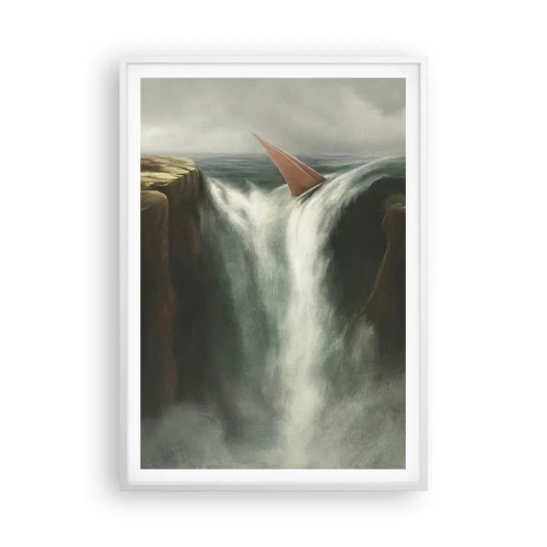 Plakat i hvid ramme - Livets advarsler - 70x100 cm