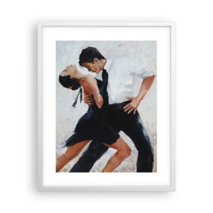 Plakat i hvid ramme - Mine drømmes tango - 40x50 cm