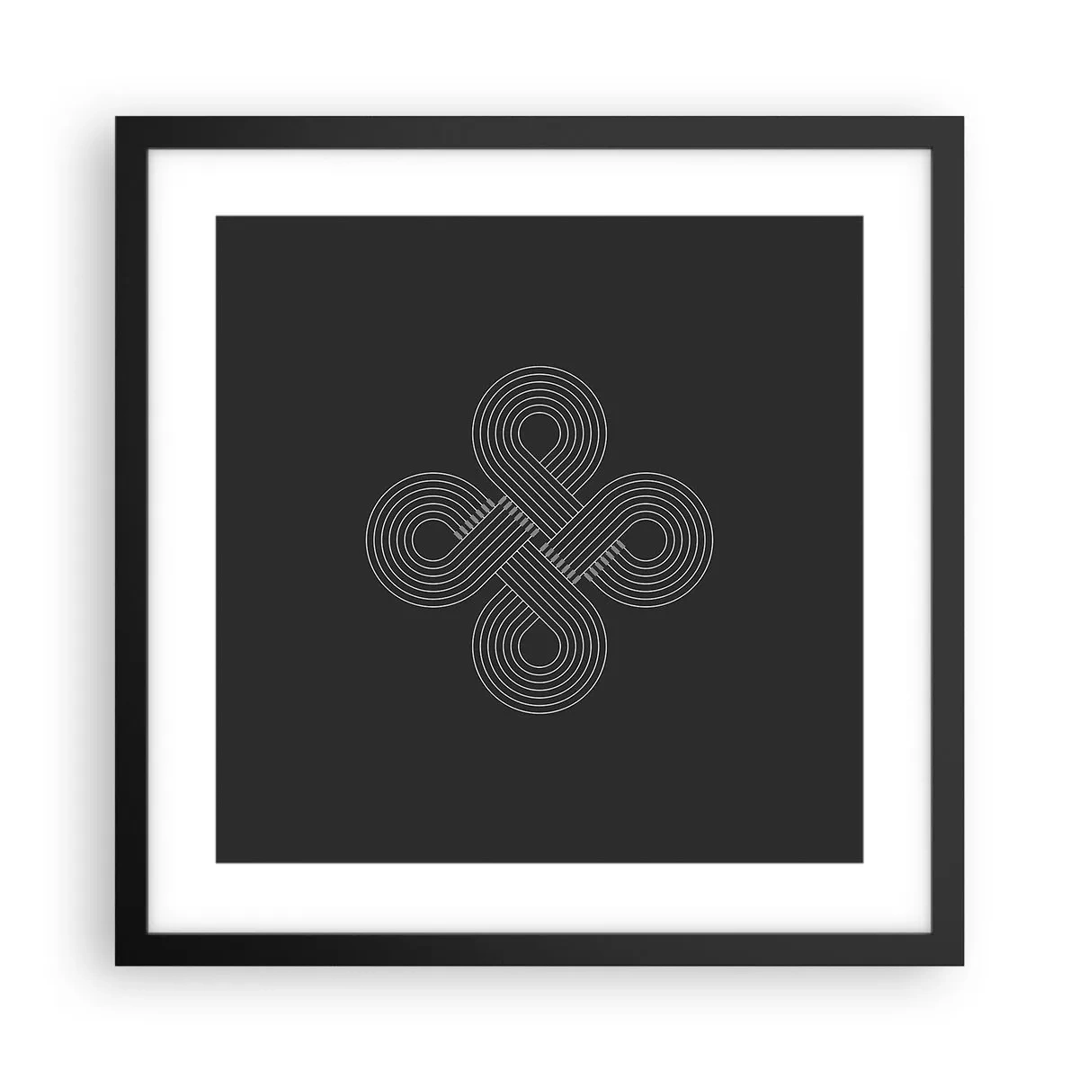 Plakat i sort ramme - I den keltiske ånd - 40x40 cm