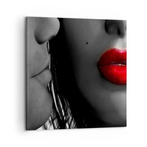 Lærredstryk - Billede på lærred - Ansigt til ansigt  - 60x60 cm