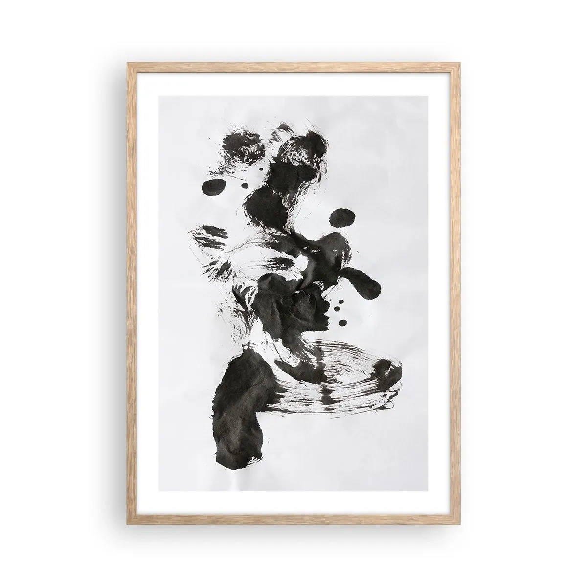 Plakat i ramme af lyst egetræ - En metode i galskaben? - 50x70 cm