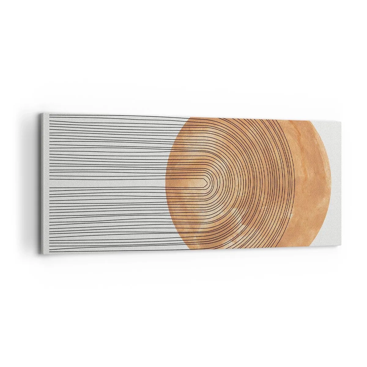 Lærredstryk - Billede på lærred - En solrig komposition - 100x40 cm