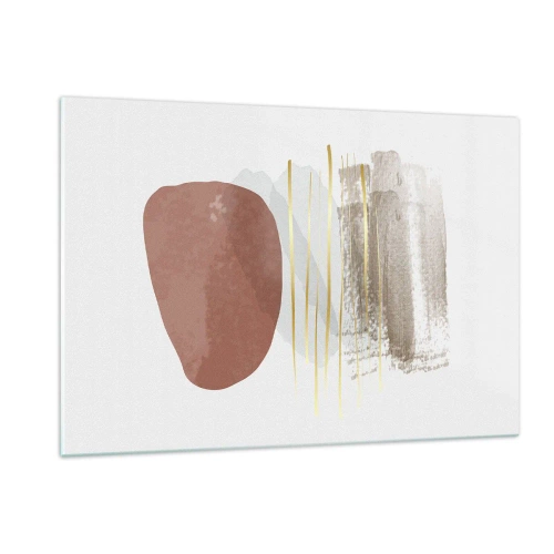 Billede på glas - Abstrakt kolonnade - 120x80 cm