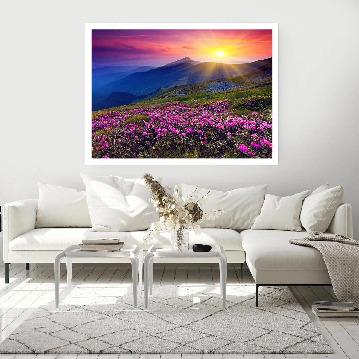 Plakat - ... Og rundt omkring dufter det af fyrretræer og krydderurter - 100x70 cm