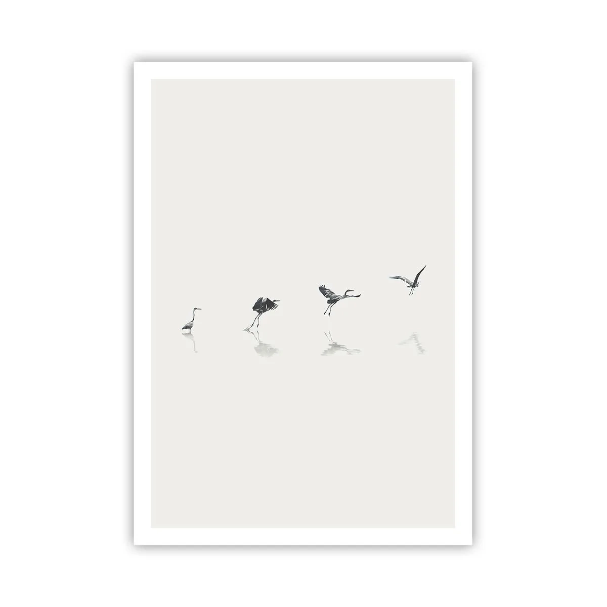 Plakat - Fire enkle trin - 70x100 cm