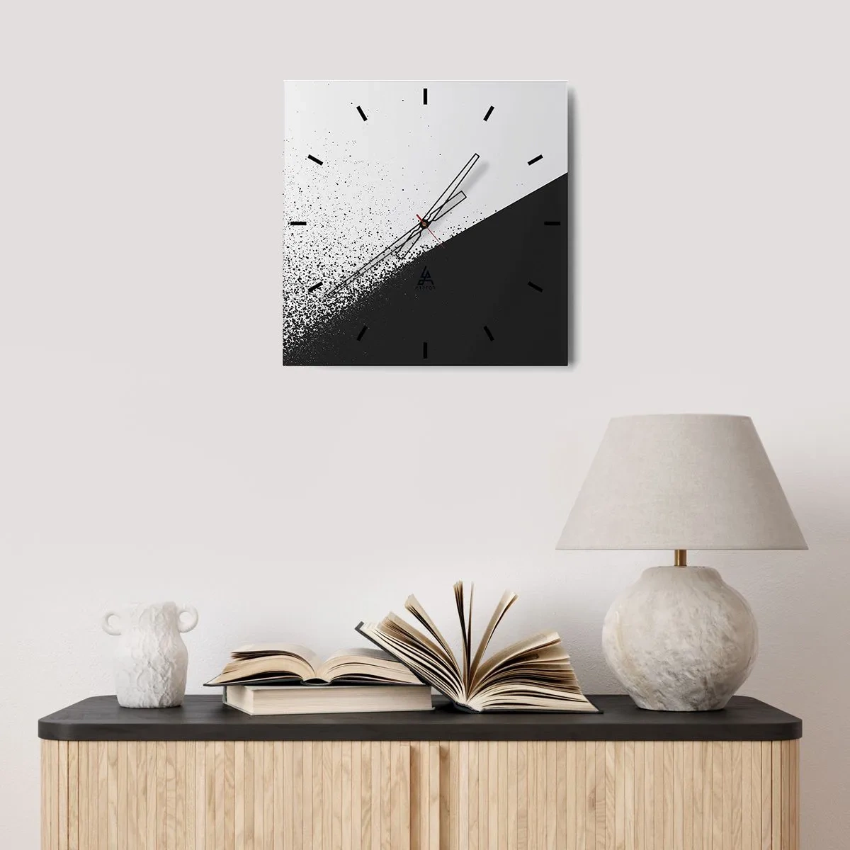 Vægur, Uret - Hurtigere og hurtigere, mere og mere - 40x40 cm