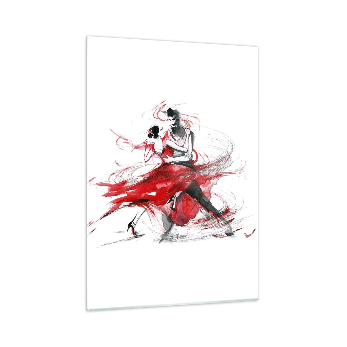 Billede på glas - Tango - passionens rytme - 50x70 cm
