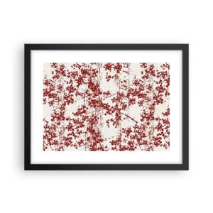 Plakat i sort ramme - Som en gammel percale - 40x30 cm