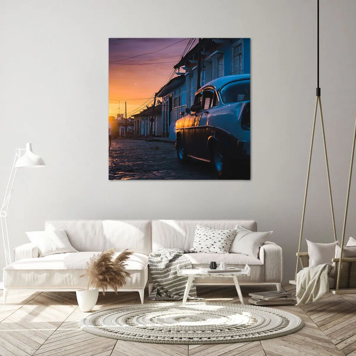 Lærredstryk - Billede på lærred - Det er her, tiden går langsommere - 50x50 cm