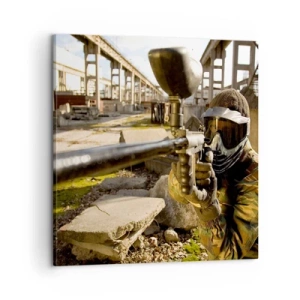 Lærredstryk - Billede på lærred - Og du kan blive en helt - 60x60 cm