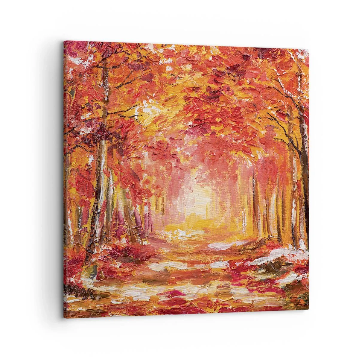 Lærredstryk - Billede på lærred - Kobberskov - 50x50 cm