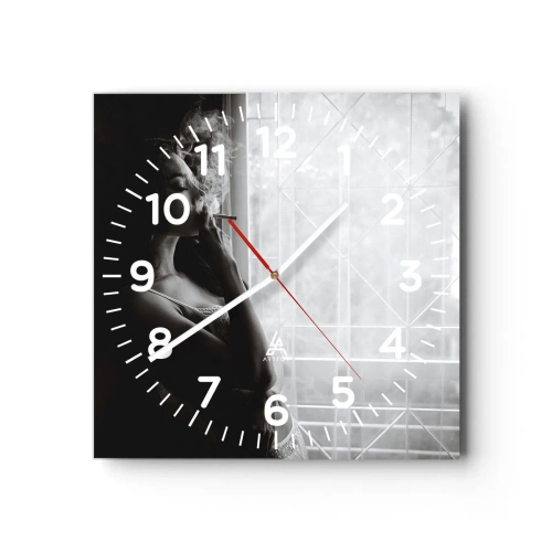 Vægur, Uret - Et sensuelt øjeblik - 30x30 cm