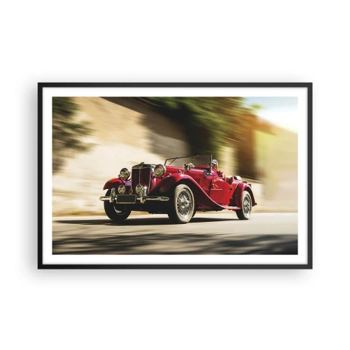 Plakat i sort ramme - Smukkere end Nike fra Samothrake - 91x61 cm