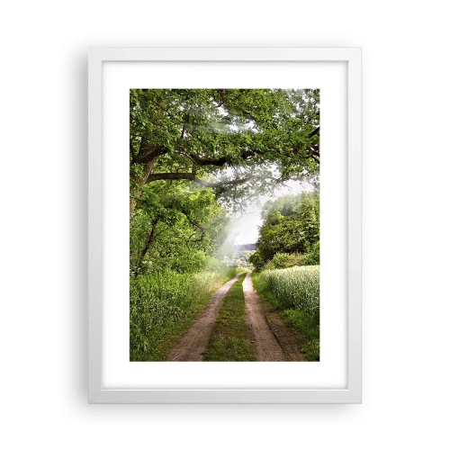 Plakat i hvid ramme - Et in Arcadia ego - 30x40 cm