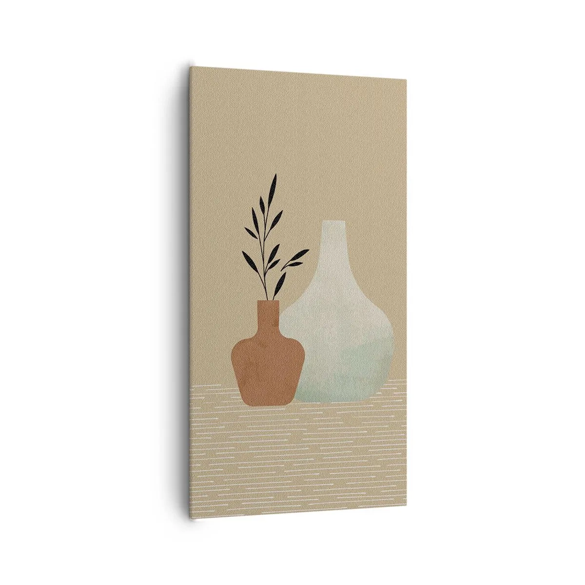Lærredstryk - Billede på lærred - Vase og dens idé - 65x120 cm