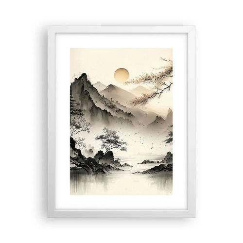 Plakat i hvid ramme - Orientens unikke charme - 30x40 cm