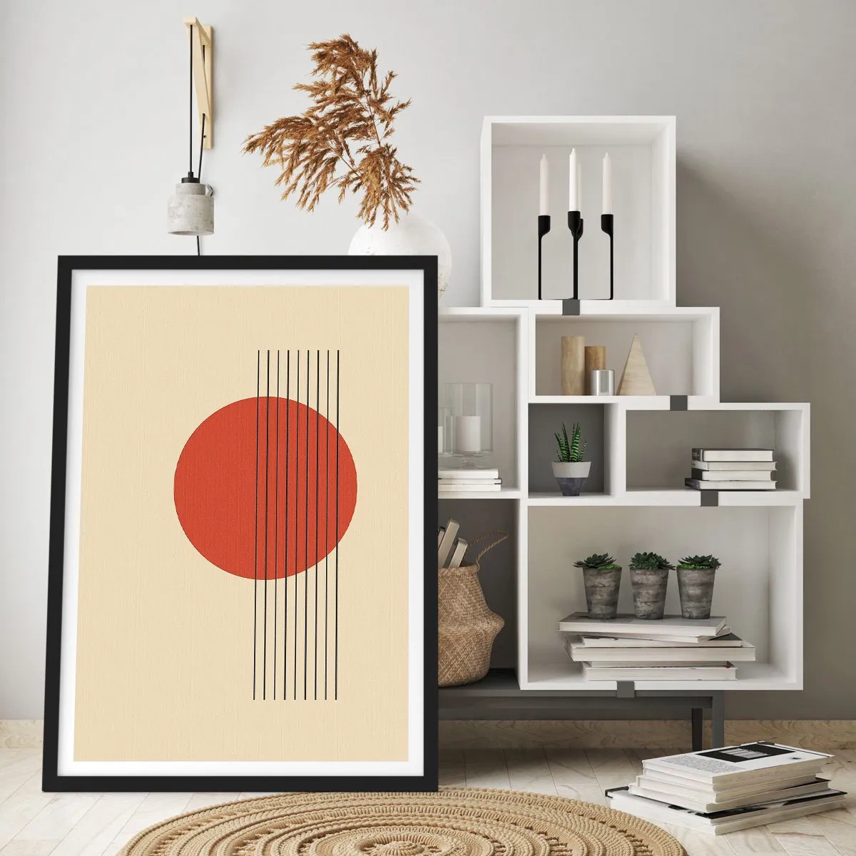 Plakat i sort ramme - Og så videre - 40x50 cm