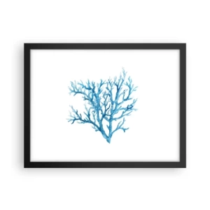 Plakat i sort ramme - Marint filigran - 40x30 cm