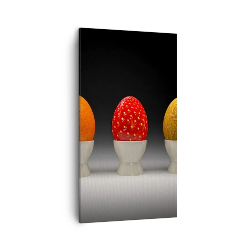 Lærredstryk - Billede på lærred - Frugt morgenmad - 45x80 cm