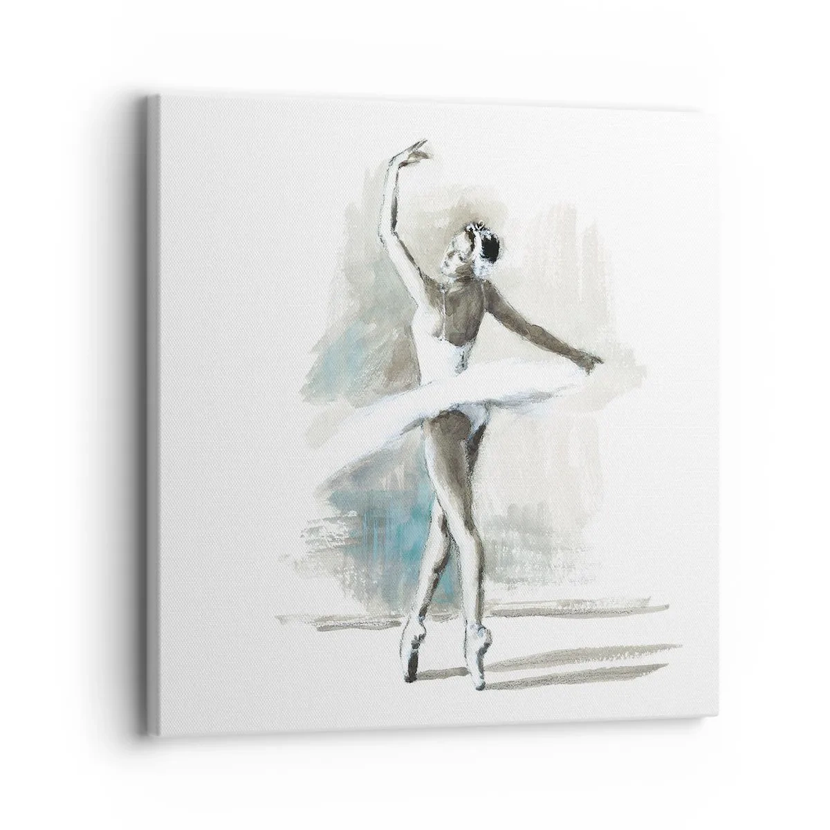 Lærredstryk - Billede på lærred - Fortryllet til en svane - 30x30 cm