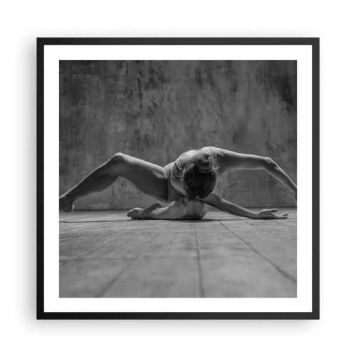 Plakat i sort ramme - Symmetri fundet - 60x60 cm