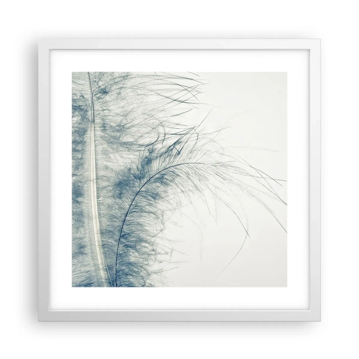 Plakat i hvid ramme - Naturens hvisken - 40x40 cm